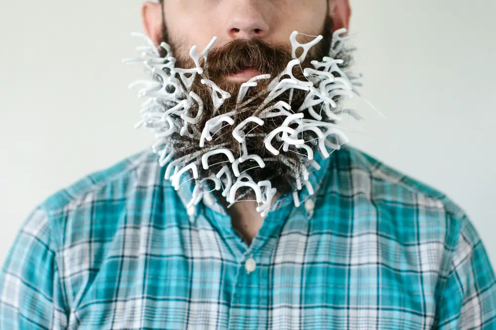beard floss picks
