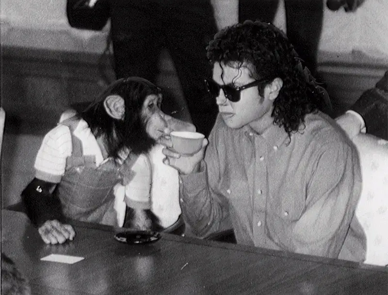 Michael Jackson and Bubbles