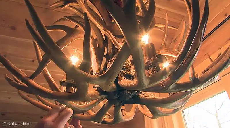 Antler chandelier