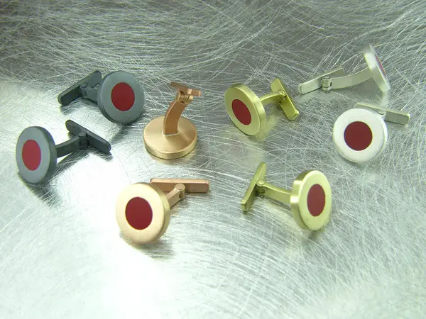 red dot cuff links