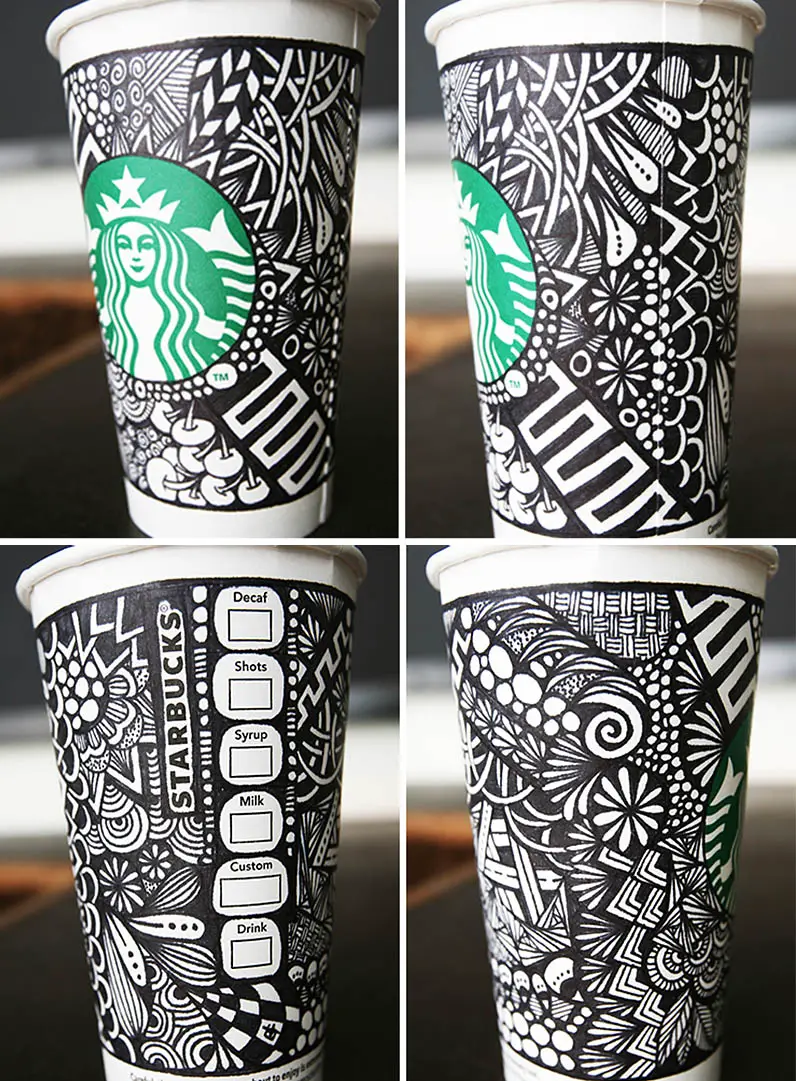 stacked winning design starbucks cups IIHIH