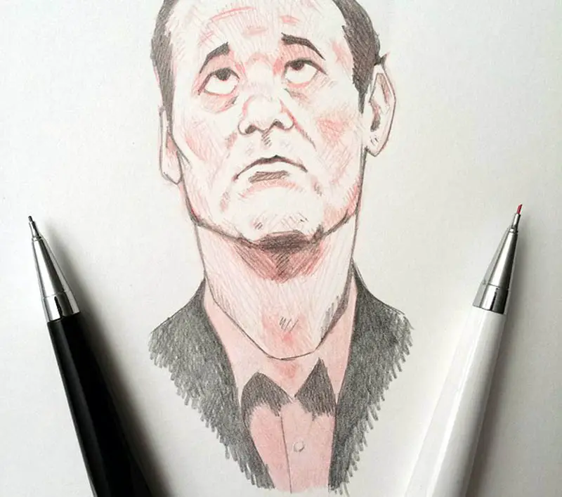 drawings of bill murray