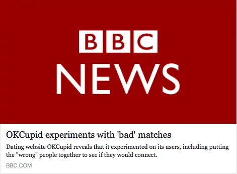 BBC news headline