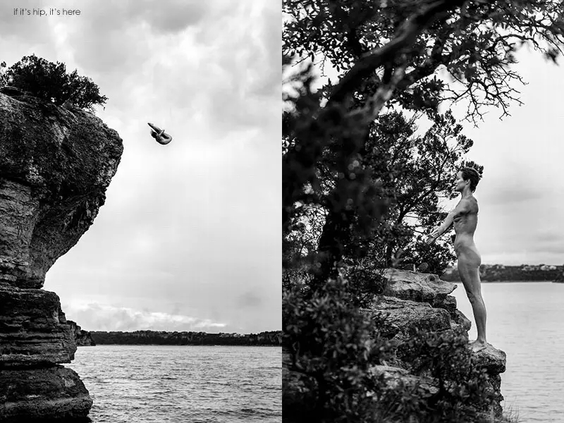 Cliff Diver Ginger Huber by Dean Tremi IIHIH