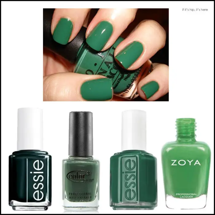 Green nail lacquers IIHIH