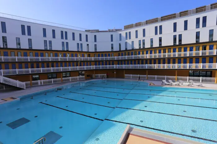 big pool at hotel in paris