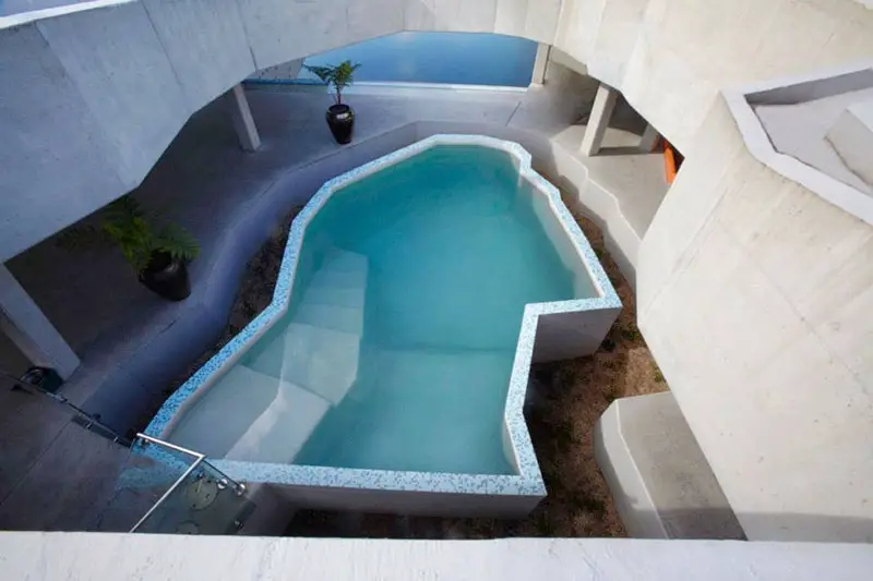 Stamp House pool overhead