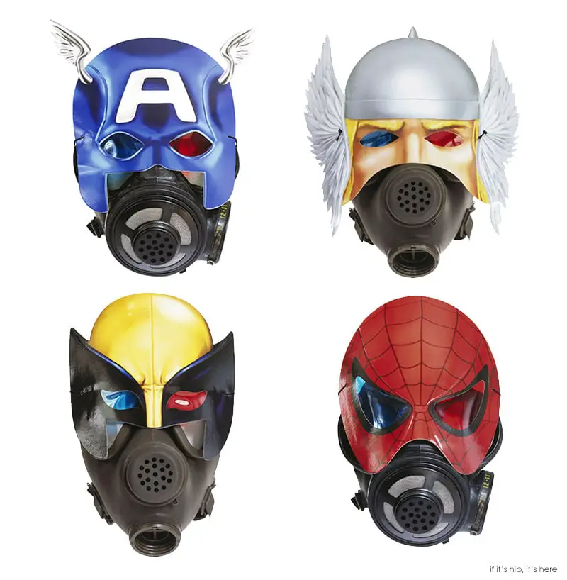 Superhero gas masks ganged IIHIH