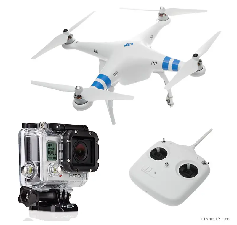 djiPhantom 2 Quadcopter and GoPro hero 3 silver IIHIH