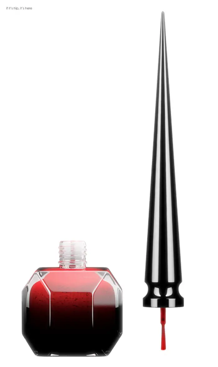 louboutin bottle, cap and brush IIHIH