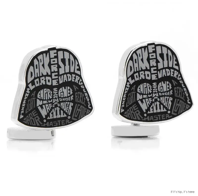 Darth Vader typography cuff links IIHIH