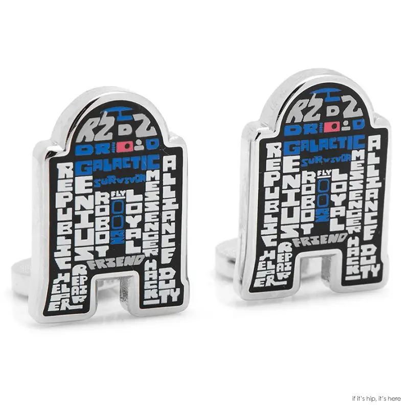 R2-D2 typography cuff links IIHIH