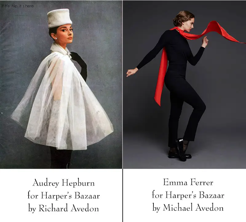 audrey hepburn by richard avedon emme ferrer by michael avedon