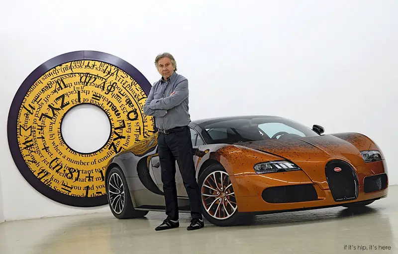 bernar venet with bugatti and art IIHIH