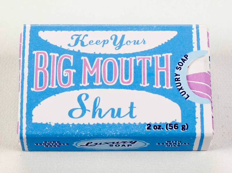 big mouth shut soap