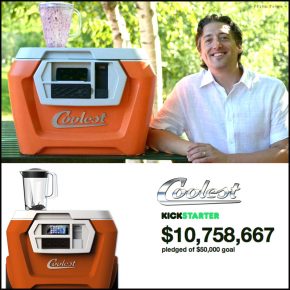The Coolest Cooler Breaks Kickstarter Record by Raising over $10.7 million.