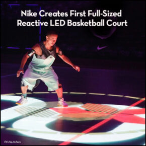 Nike Creates The First Full-Sized Reactive LED Basketball Court