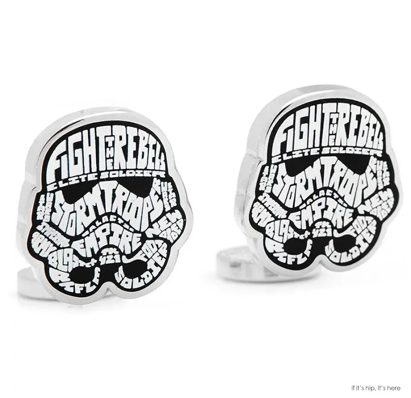 stormtroopers typography cuff links IIHIH