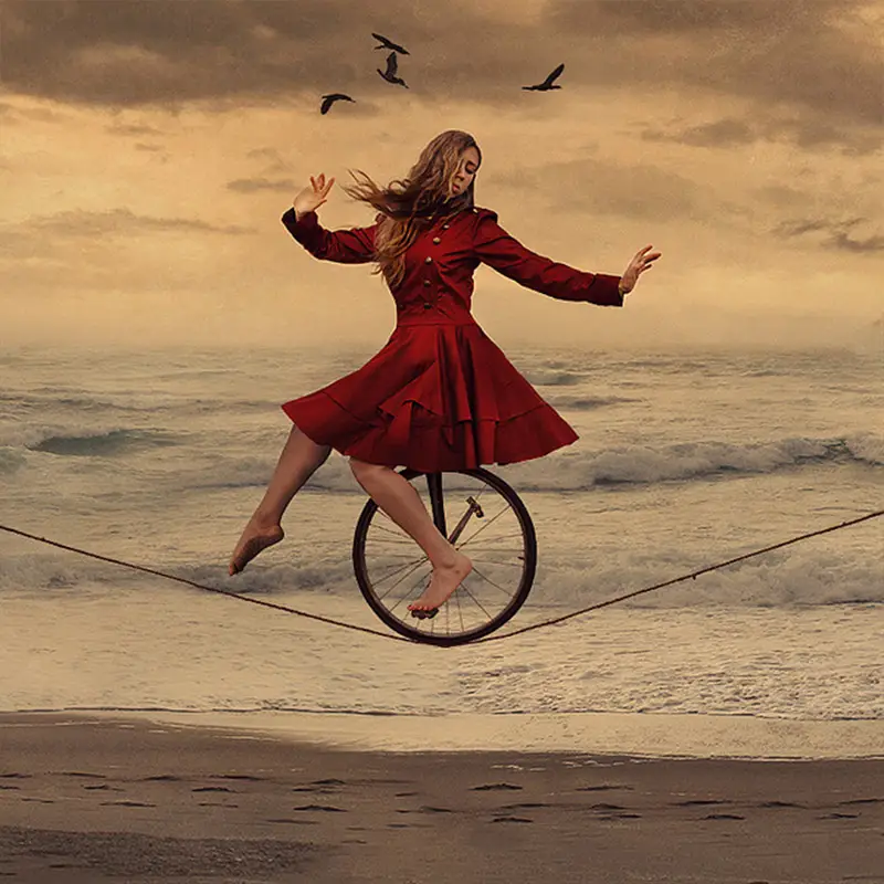 Brooke Shaden Self-Portraits the almost circus and invisible audience