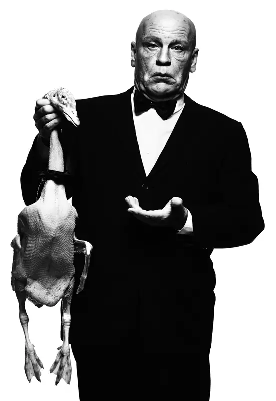 Albert_Watson___Alfred_Hitchcock_with_Goose_(1973),_2014