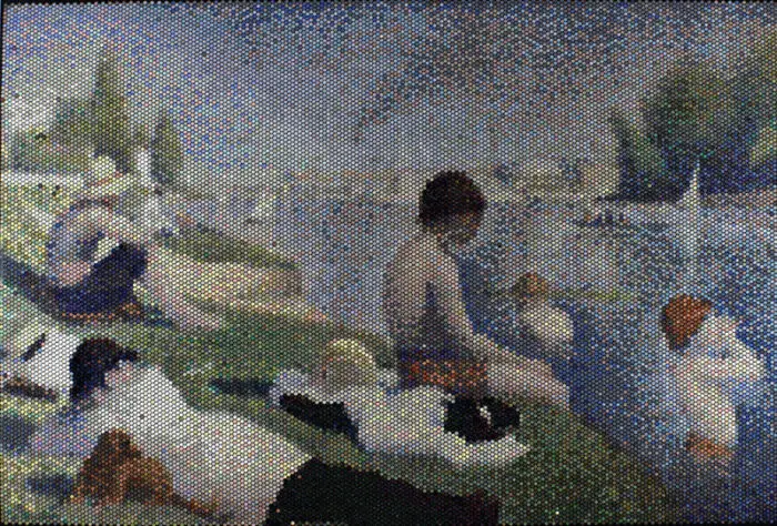 seurat Bathers at Asnires Interpreted Injection