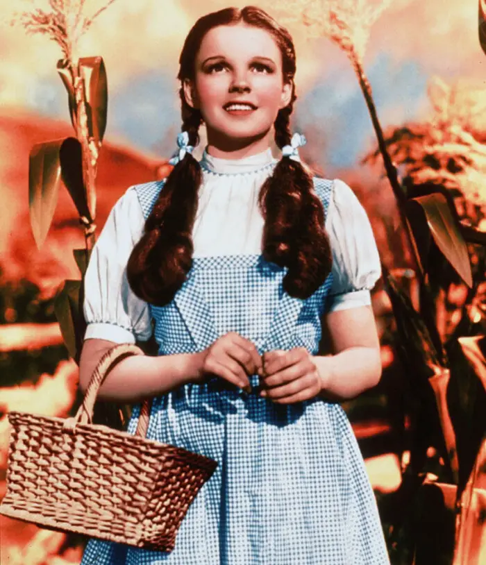 Dorothy Gale costume from 'The Wizard of Oz', designed by Adrian, 1939