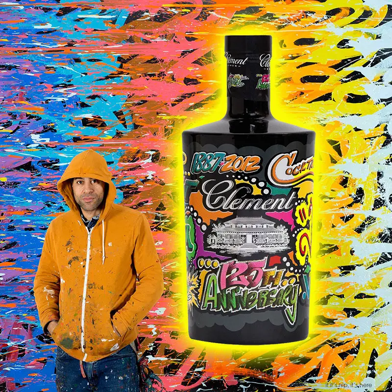 Limited Edition Bottles of Rhum Clement by Artist JonOne