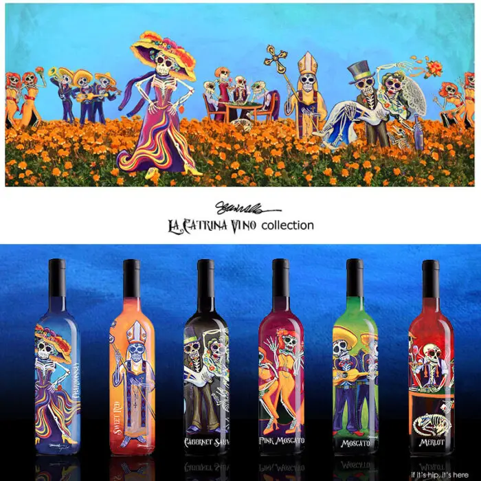 La Catrina Vino bottle collection IIHIH