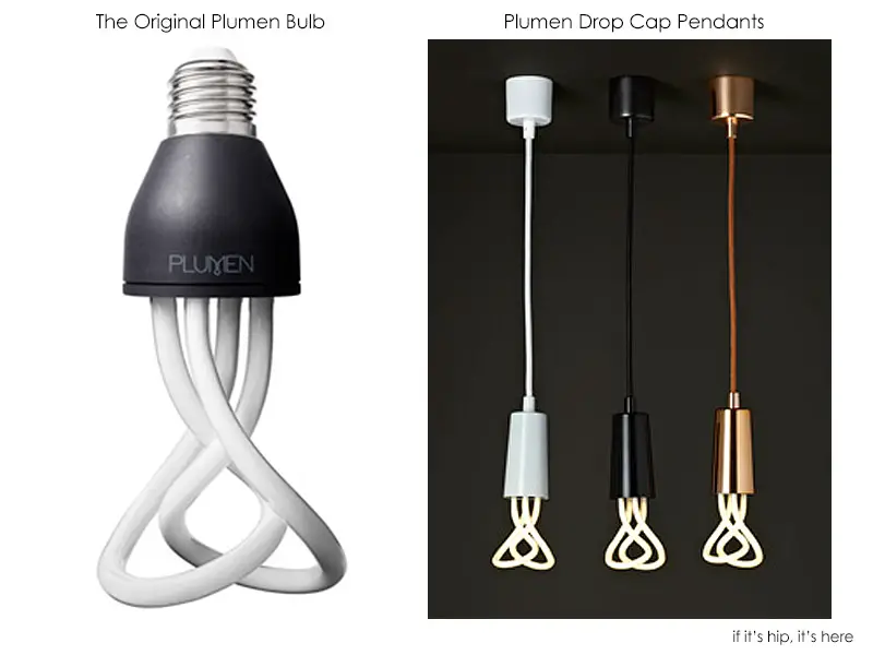 PLUMEN bul and drop cap pendants IIHIH