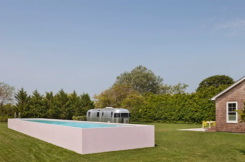 Pink Corian Swimming Pool