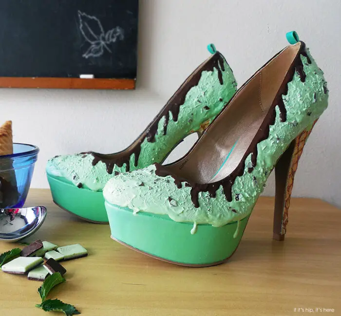 Mint Chip ice cream high heels