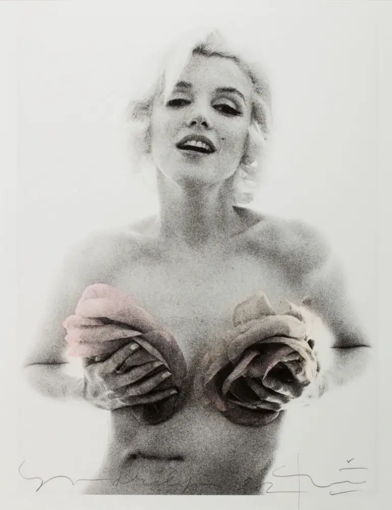 original Bert Stern, Marilyn in Pink Roses (from The Last Session, 1962)