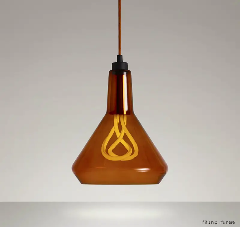 plumen drop top shade amber with bulb IIHIH