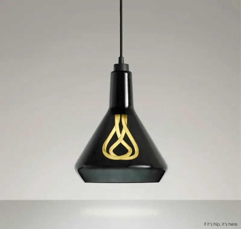 plumen drop top shade blk with bulb IIHIH