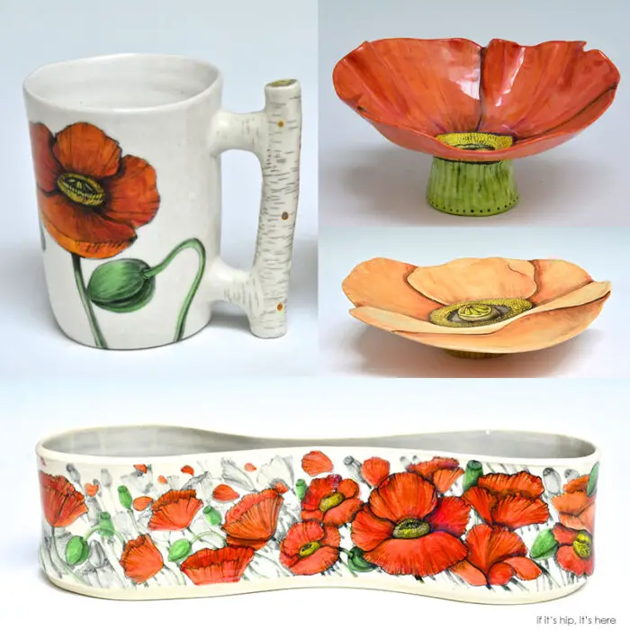 poppies ceramic collection