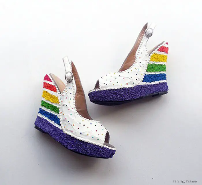 Shoes that look like cake