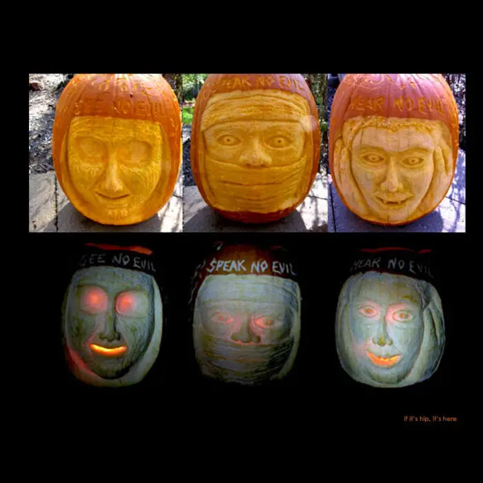 11. Fear No Evil pumpkins carving