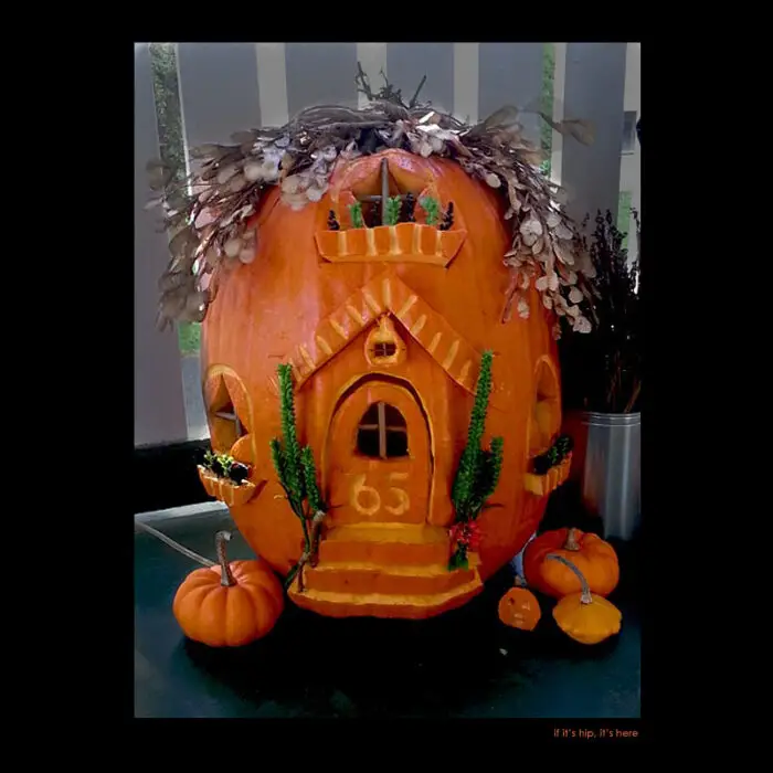 13. Fairy House pumpkin carving