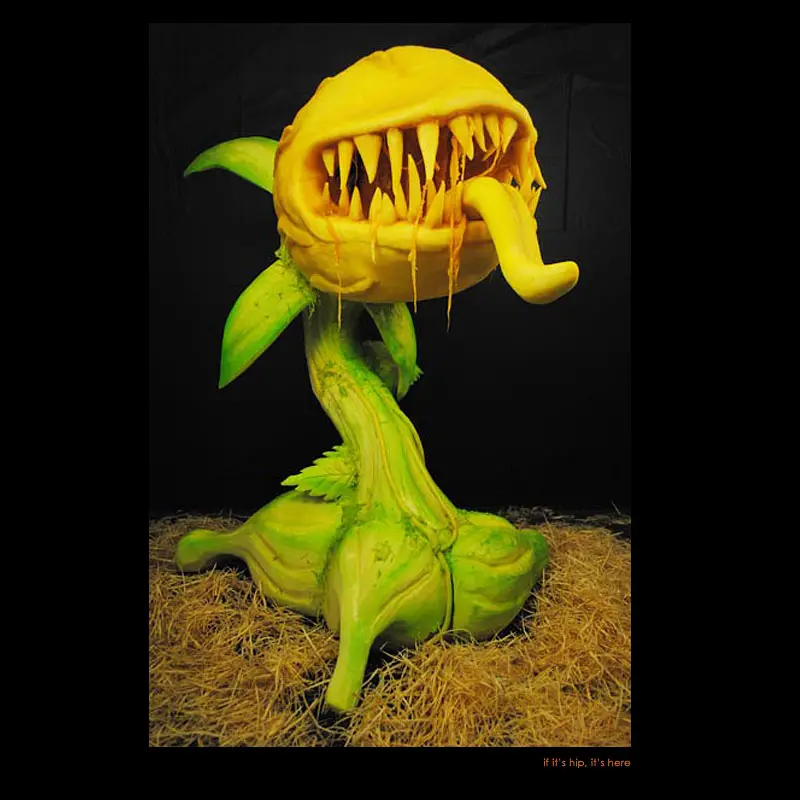 19. Carnivorous Plant carving