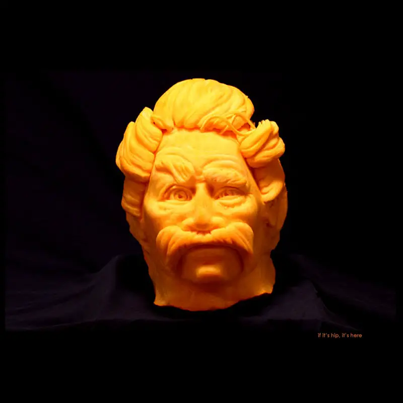 25. Mark Twain pumpkin