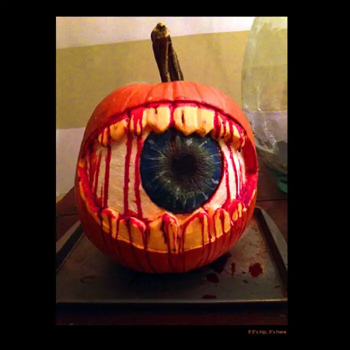 28 Eye pumpkin carving