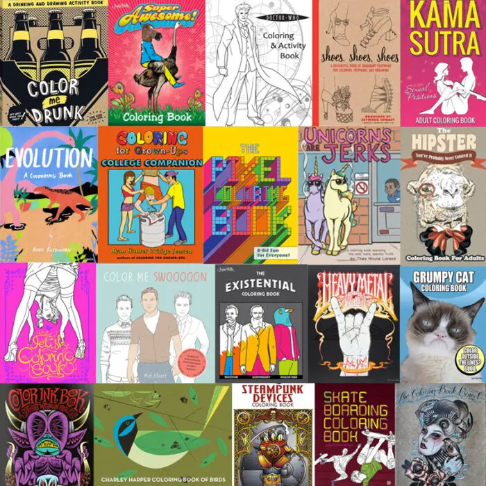 Read more about the article The Coolest Coloring Books For Grown-Ups Part IV – 40 New Ones!