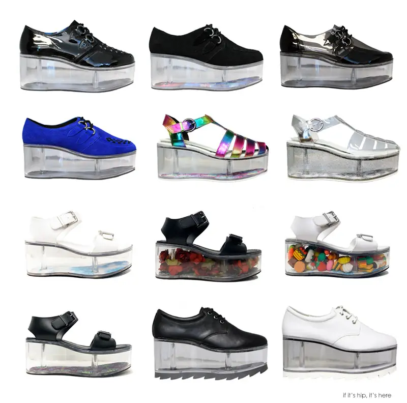 clear sole platform shoes