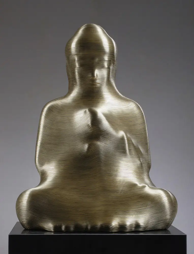 bronze wire wrapped buddha