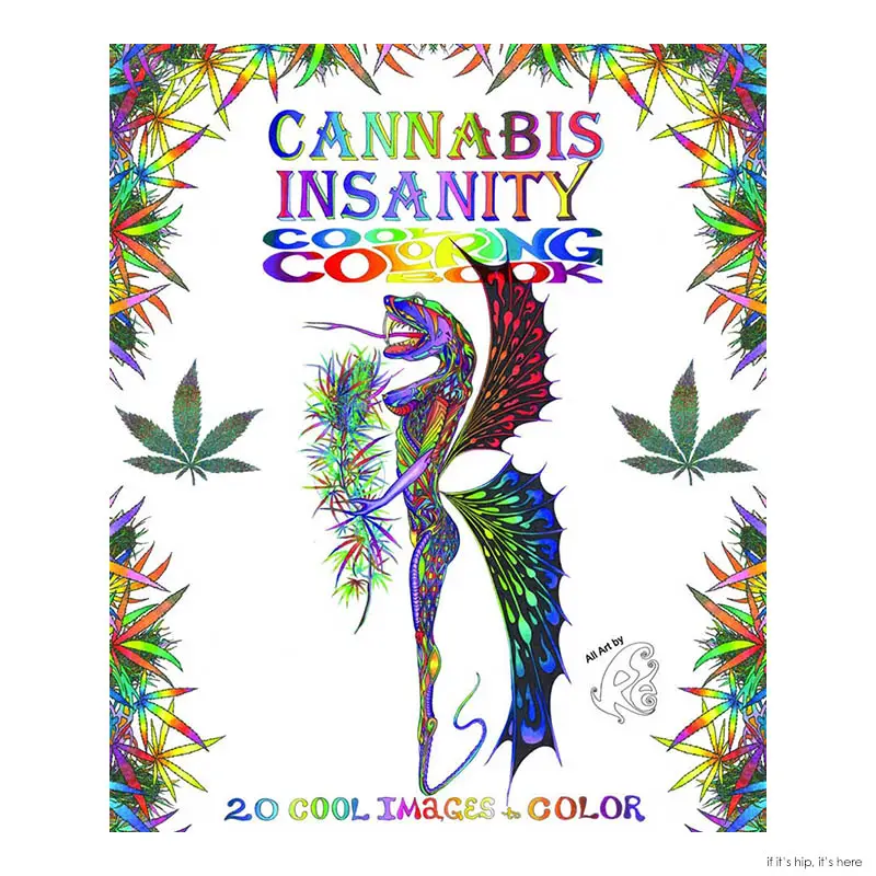 cannabis Insanity Coloring book cover