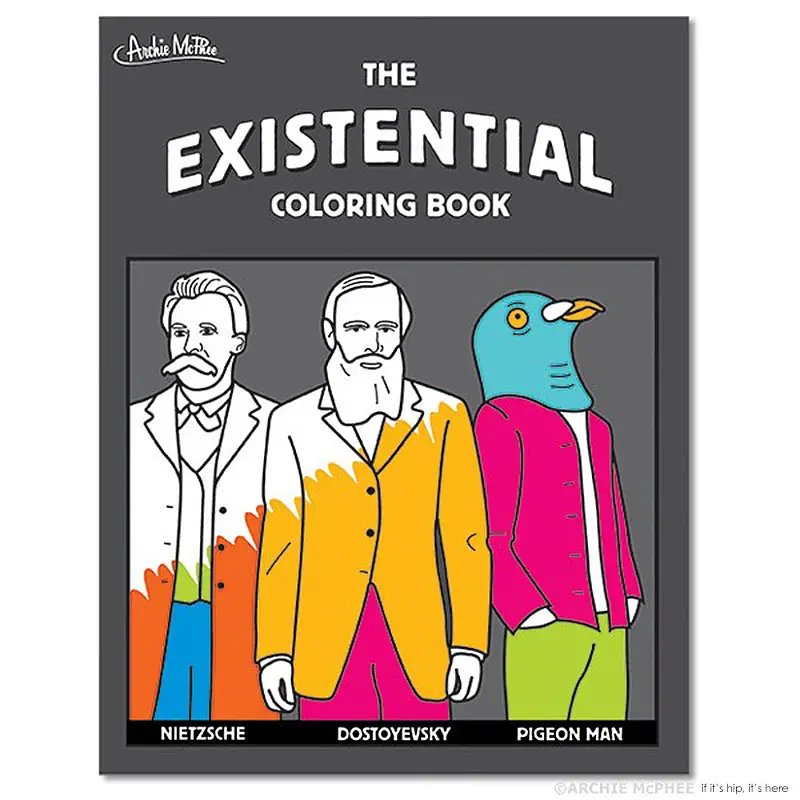 existential coloring book by archie mcphee IIHIH