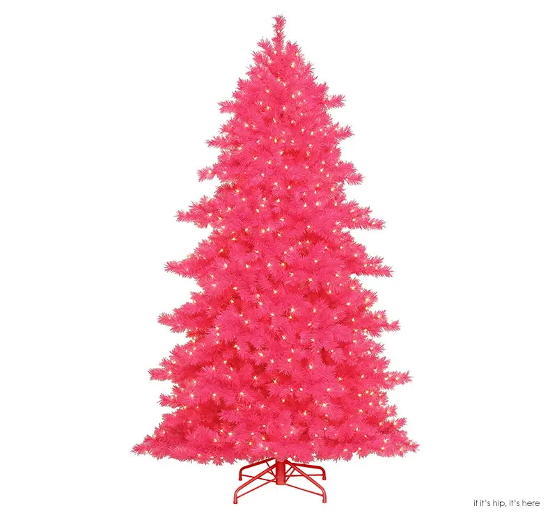 hot pink-christmas-tree-IIHIH