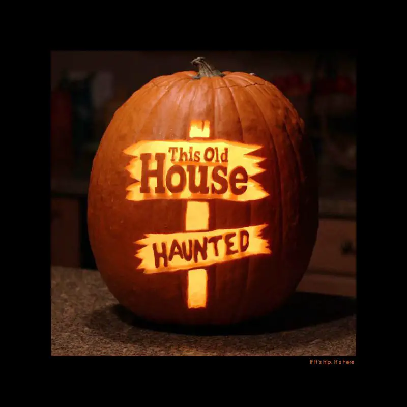 this old house haunted pumpkin
