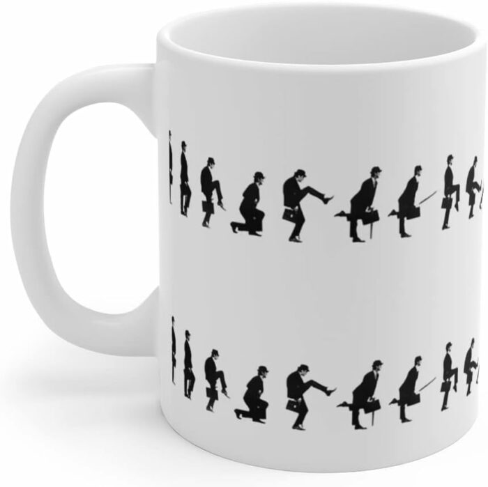 ministry of silly walks coffee mug