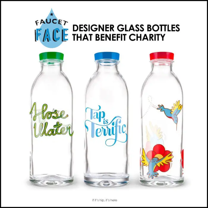 Faucet-face-glass bottles